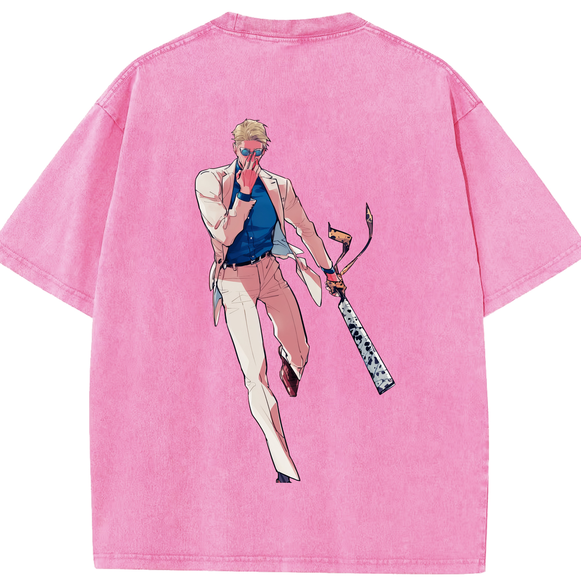 （画像用） 呪術廻戦 Jujutsu Kaisen 綿100% ヴィンテージ風 半袖Tシャツ（背面プリント）